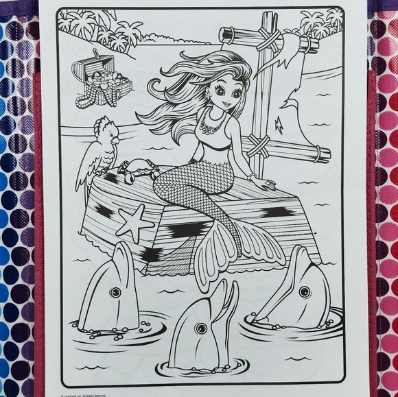 Lisa Frank TIKANNI HUSKY Trifold Portfolio Storage Case Folder School Art 2020 - Picture 9 of 9